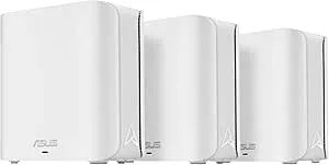 Asus Zenwifi bd5 Dual-Band Wifi 7 Mesh, 5000 Mbps, 6800 Sq.Ft (3pk), Dual 2.5g Ports, Security And Parental Controls Included, Smart Home Master Ssids