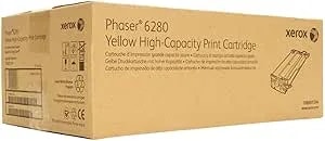 Xerox High Capcity Print Cartridge, Phaser 6280, Yellow (106r01394)