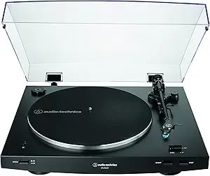 Audio-Technica At-lp3xbt-Bk Bluetooth Turntable Belt Drive Fully Automatic 33/45 (Black) - 33/45 (Black)