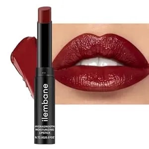Deep Red Hydrating Lipstick – Moisturizing Cream Lip Balm For Dry Lips, Bold Glossy Finish, Lightweight Vegan Lip Color With Comfortable Smooth Wear (Cinnamon Rose)