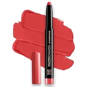 Facescanada Hd Intense Matte Lipstick, Feather Light Comfort, 10 Hrs Stay, Primer Infused, Flawless Hd Finish, Made In Germany, Brown, Red, Pink, Purple, Nude Lip Color, Scarlet, 0.05 Oz