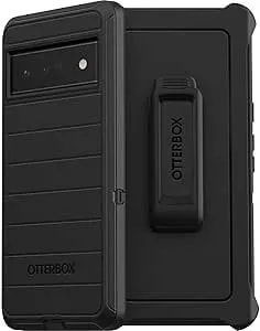 Otterbox Google Pixel 6 Pro (Only) - Defender Series Case - Black - Holster Clip Included - Microbial Defense Protection - Non-Retail Packaging