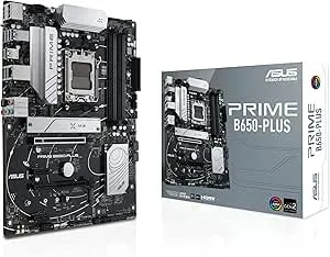 Asus Prime b650-Plus Amd b650 am5 Ryzen™ Desktop 9000 8000 And 7000 Atx Motherboard, ddr5, Pcie 5.0 M.2, 2.5gb Lan, Dp, Hdmi®, Sata 6gbps, Usb 3.2 Gen 2 & 1 Type-C®, Bios Flashback™, usb4® Support