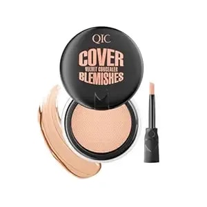 Qic Pot Concealer Full Coverage - Under Eye Concealer Waterproof Makeup Concealer To Cover Dark Circles, Blemishes, Redness And Spots Crease-Proof Color Corrector De Ojeras (Natural Skin Tone,0.21 Oz)