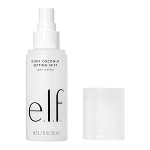 E.L.F. Dewy Coconut Setting Mist, Makeup Setting Spray For Hydrating & Conditioning Skin, Infused With Green Tea, Vegan & Cruelty-Free, 2.7 Fl Oz