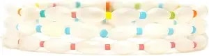 Pura Vida Bracelets Rainbow Pearl Bead Stretch Bracelet Pack For Women, Set Of 3