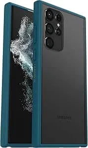 Otterbox Galaxy s22 Ultra Prefix Series Case - Pacific Reef, Ultra-Thin, Pocket-Friendly, Raised Edges Protect Camera & Screen, Wireless Charging Compatible Blue