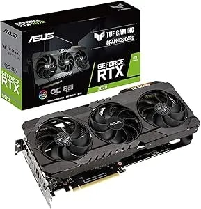 Asus Tuf Gaming Nvidia Geforce Rtx 3070 Oc Edition Graphics Card- Pcie 4.0, 8gb gddr6, Hdmi 2.1 , Displayport 1.4a, Dual Ball Fan Bearings (Renewed)