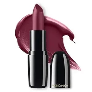 Facescanada Weightless Creme Lipstick - Wine Drop 20 - Infused With Vitamin E - Creamy Texture - Hydrating Lipstick - Ultra Glossy Finish - Cruelty Free - 0.14 Oz (4g)