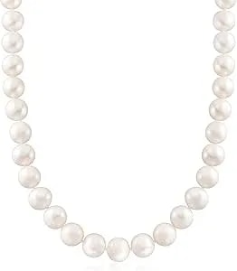 Ross-Simons 11-12mm Cultured Pearl Necklace With 14kt Yellow Gold