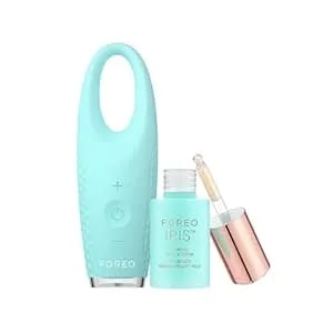 Foreo Eye Candy Iris 2 Bundle - Lymphatic Drainage Eye Massager + Foreo Iris Firming Pm Eye Serum, 0.5 Oz - Dark Eye Circle Remover & Eye Bags Remover - Anti Wrinkle Eye Puffiness Reducer – Mint