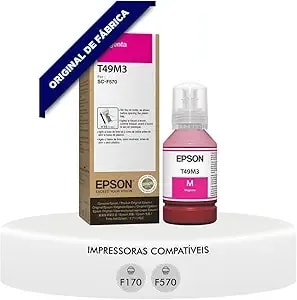 Epson t49m Utlrachrome Dye Sub Ink, Magenta, 140ml