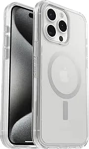 Otterbox Iphone 15 Pro Max (Only) Symmetry Series Clear Case - (Clear), Snaps To Magsafe, Ultra-Sleek, Raised Edges Protect Camera & Screen (Ships In Polybag, Ideal For Business Customers)