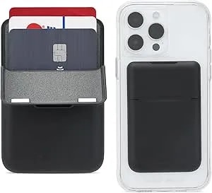 Case-Mate Magnetic Wallet For Iphone [Card Holder] Vegan Leather Magsafe Case [Holds Up To 3 Cards] Slim Detachable Flip Closure Magnetic Phone Wallet For Iphone 17 Pro Max/16/15/14/Pixel 10 - Black