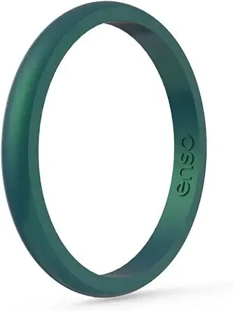 Enso Rings Thin Legend Silicone Ring - Made In The Usa - Ultra Comfortable, Breathable, And Safe Silicone Ring