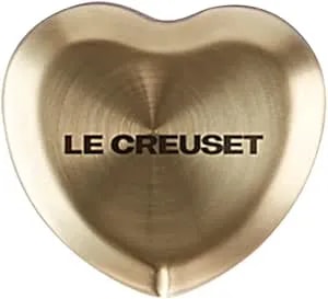 Le Creuset Figural Heart Knob, Large, 45mm, Light Gold