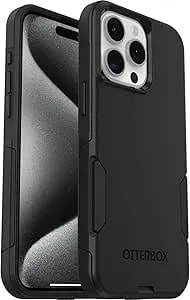 Otterbox Iphone 15 Pro Max (Only) Commuter Series Case - Black, Slim & Tough, Pocket-Friendly, With Port Protection (Unit Ships In Polybag, Ideal For Business Customers)