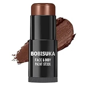 Bobisuka Brown Face And Body Paint Stick, Chocolate Brown Eye Black Stick For Sports, Waterproof Oil-Based Painting Kit For Halloween Sfx Camo Cosplay Special Effects Costume Parties Makeup
