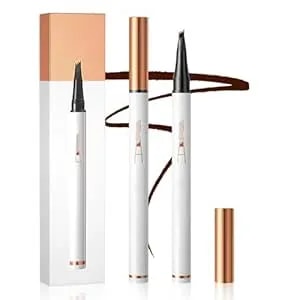 Eyebrow Magic Pencil 4 Fork Tip 3d Microblading, 2025 Upgrade Magic Eyebrow Pencil, Eye Brown Makeup Long Lasting Eyebrow Pencils Stay On All Day (Light Brown)