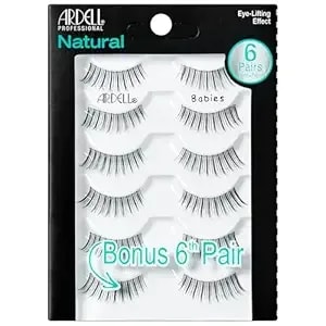 Ardell False Eyelashes Natural Lashes Babies Black - Lightweight, Short Length, Reusable Fake Lashes, 1 Pack