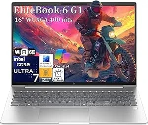 Hp Elitebook Laptop Computer For Business, 6 g1i (Next Gen Of 660), Intel Ultra 7 255u, Copilot Ai, 16" Fhd+, Backlit Keyboard With Fingerprint Reader, Windows 11 Pro, (64gb ddr5 Ram, 1tb Pcie Ssd)