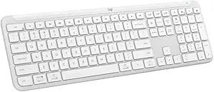 Logitech Signature Slim K950 Wireless Keyboard, Sleek Design, Switch Typing Between Devices, Quiet Typing, Bluetooth, Multi-OS, Windows, Mac, Chrome - Off White (Renewed)