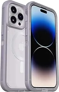 Otterbox Iphone 14 Pro (Only) - Defender Series Xt Case - Lavender Sky (Purple/Clear) - Screenless - Rugged - Snaps To Magsafe - Lanyard Attachment - Non-Retail Packaging
