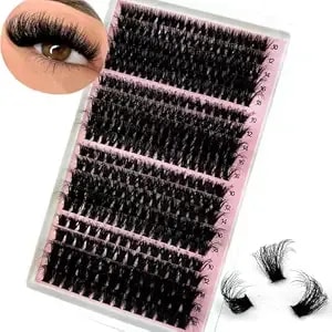 Fluffy Cluster Lashes 40d60d80d100d120d Natural Thick Eyelash Clusters D Curl Individual Lashes Diy Eyelashes Extension (80d100d120d160d)