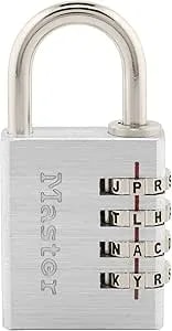 Master Lock 643dwd Set Your Own Word Combination Lock 1-9/16 In. Wide Silver