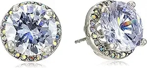 Betsey Johnson Crystal Stud Medium Earrings