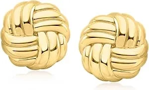 Ross-Simons 18kt Gold Over Sterling Love Knot Earrings