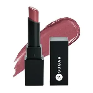 Sugar Cosmetics Nothing Else Matter Longwear Lipstick With Premium Matte Finish - 13 Rose Job (Rose Mauve) Matte Finish, Water-Resistant, Longlasting, Paraben Free