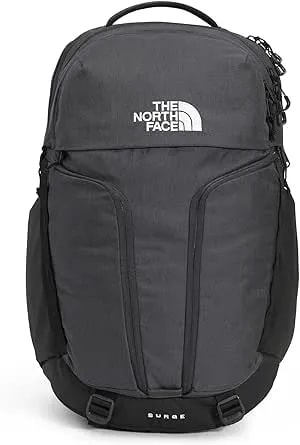 The North Face Surge Commuter Laptop Backpack - Daypack With Water Repellent Finish, 16" Laptop Sleeve, Reflective Details