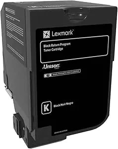 Lexmark 74C10K0 CS720, CS725, CX725 Black Return Program Cartridge Toner