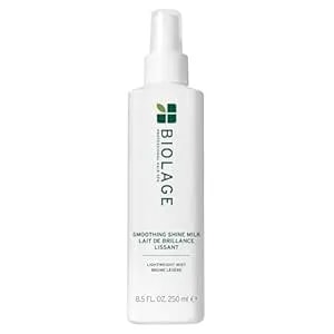 Biolage Smooth Shine Milk - Smoothing Leave-In Spray, Adds Shine, Reduces Frizz, Lightweight Hold, Styling Primer, Vegan & Paraben-Free