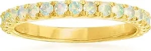 Ross-Simons Opal Ring In 18kt Gold Over Sterling
