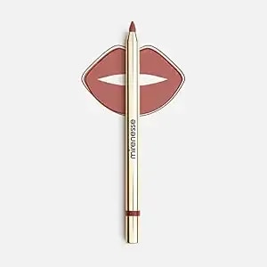Mirenesse All Day Velvet Matte Kissproof Matte Gel Lipliner Lip Pencil With Vitamin C + Vitamin E, Vegan And Toxin Free, 5 Good Girl 0.01 Oz