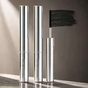 2 Pack Waterproof Curling & Lengthening Mascara For Summer Daily Commute, 2026 New Steel Tube Lash Primer With Micro-Bristles, Natural Smudge Proof Long Lash Mascara Black (2pcs)