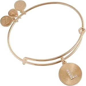 Alex And Ani Initial I Pave Starburst Texture Bangle