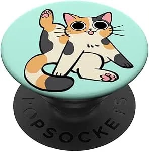 Popsockets Phone Grip – Cat Popsocket - Clean Cat Popsockets Adhesive Popgrip