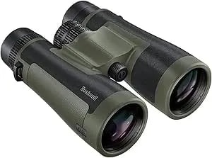 Bushnell R5 12x50 Binoculars - Waterproof, Dielectric Multi-Coated Optics With EXO Barrier Lens Protection For Long Range Viewing And Hunting, Includes Vault Lite Bino Chest Harness & Neck Strap