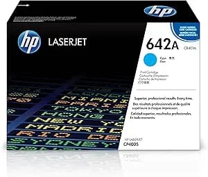 Hp Original 642a Cyan Toner Cartridge - Works Color Laserjet cp4005 Series - cb401a