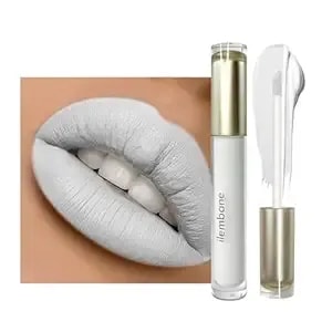 Pearl White Liquid Lipstick, Matte White Lip Color, Waterproof Transfer Proof Long Lasting Lipstick For Creative Makeup, Halloween, Stage, Editorial, Artistic Looks (Infinite Illusion) - Long-Lasting, High-Pigment, Non-Transfer