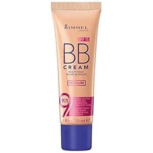 Rimmel London Bb Cream, 9-In-1 Lightweight Formula With Brightening Effect And Spf 15 Formula, Medium, 30 Ml