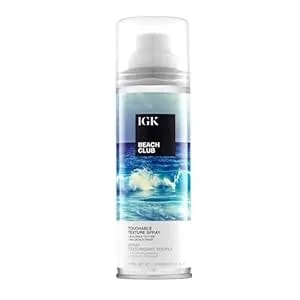 Igk Beach Club Volumizing Texture Spray - Beach Wave Spray For Instant Volume & Tousled Texture - Non-Drying Fullness With Flexible Hold - 5oz