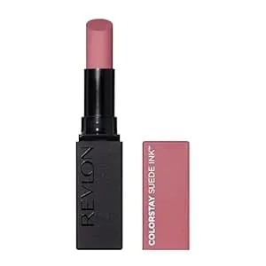 Revlon Lipstick, Colorstay Suede Ink, Built-In Primer, Infused With Vitamin E, Waterproof, Smudge-Proof, Matte Color, 008 That Girl, 0.09 Oz