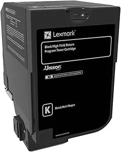 Lexmark 74c1hk0 cs720, cs725 Black High Yield Return Program Cartridge Toner