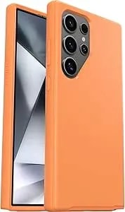 Otterbox Samsung Galaxy s24 Ultra (Only) - Symmetry Series Case - Sunstone (Orange) - Ultra-Sleek - Wireless Charging Compatible - Raised Edges Protect Camera & Screen - Non-Retail Packaging