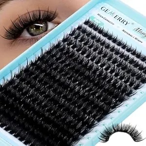 Gemerry Lash Clusters Spiky Anime-Style Eyelash Clusters Manga Fluffy Lashes Cluster Fairy Lashes Diy At Home (80d,10-18mm)
