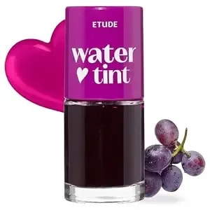 Etude Dear Darling Water Tint, Grape Ade, Lip And Cheek Stain - Korean Water Lip Tint And Lip And Cheek Stain; Vivid Lightweight Color, Non-Sticky Finish And Long-Lasting Wear.
